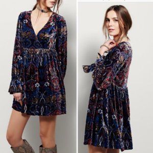 NWOT Free People Blue Mystic Charm Dress Sz Small